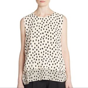 🎀 5/$25 Kate Spade Polka Dots Sleeveless Shell Blouse Top sz S
